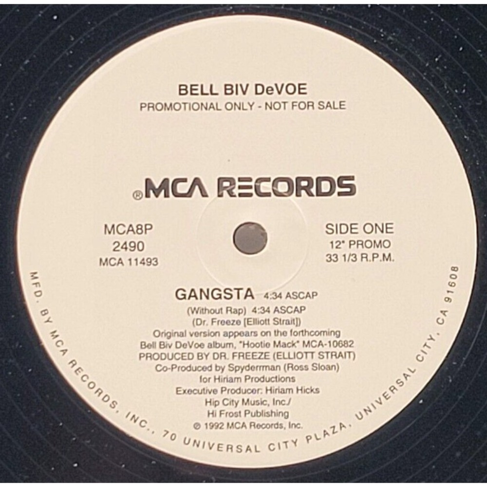 BELL BIV DeVOE - GANGSTA  -  R&B‎ SOUL SINGLE PROMO